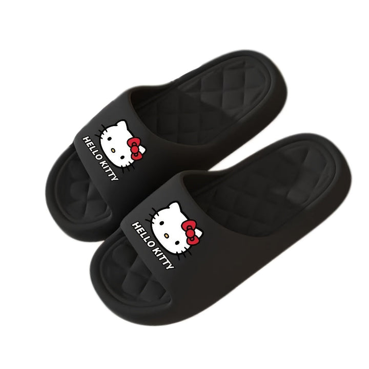 Zapatillas Sanrio con Lazo de Dibujos Animados Lindas para Parejas, Sandalias de Playa Unisex y Pantuflas para el Hogar, Cómodas y Ligueras de Material EVA para Todas las Estaciones