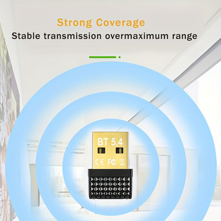 Receptor de dongle inalámbrico USB, compatible con 5.3/5.1/5.0/4.2/4.1/4.0 y otras versiones de dispositivos, adecuado para computadoras/auriculares/teclados/mouse habladores y otros dispositivos, Windows11/10/8.1, enchufe y juego, adaptador de red inalá