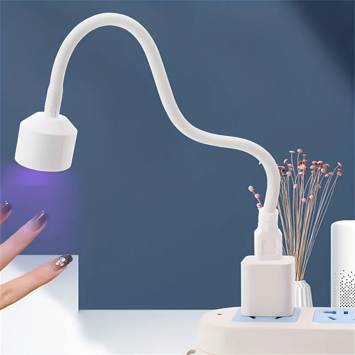 2pcs Lámpara Secadora de Uñas USB - Luz Rápida para Uñas con Alimentación por USB, Diseño Compacto y Portátil para Hogar, Salón o Pedicura - Sin Pilas Necesarias, Lámpara Blanca para Gel, Tecnología sin LED, Cuerpo Ligero de Plástico Duradero, Ideal para