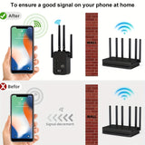 Amplificador de señal WiFi 2.4G HZ con cobertura de 10000 pies cuadrados, repetidor de rango de WiFi, amplificador de Internet 2.4G HZ.
