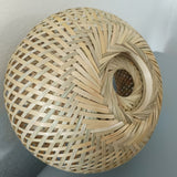 Lámpara de sombra de ratán tejido a mano estilo bohemio - Adecuada para montaje flush y luces de techo o uso decorativo, ideal para sala de estar, dormitorio, cocina y habitación de niños, área de comedor...