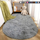 1 alfombra de peluche larga para dormitorio, suave y gentil con la piel, fácil de cuidar, ideal para dormitorio y sala de estar