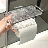 Portarrollos de papel higiénico acrílico con soporte para teléfono - No se requiere taladrar, Halloween, Decoraciones navideñas