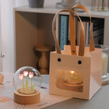 [Luz Nocturna Mini Tulipán Hecho] Luz Nocturna Mini Tulipán Hecho a Mano de 2.36in - Perfecto para Decoración de Habitación, Acento de Escritorio, Ambiente - Ideal para Regalo de Navidad, Día de San Valentín, Cumpleaños de Pareja