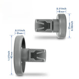 8/16 piezas de rodillos para cestas de lavavajillas, 4/8 ruedas de estantería superior y 4/8 ruedas de estantería inferior, compatibles con AEG, Favorit, Privileg, Eletrolux, Juno, Quelle, Zanussi, y repuestos para muchos más lavavajillas.