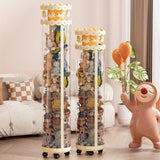 1pc, Cubo de Almacenamiento para Juguetes con Doble Cremallera, Bolsa Portátil de Gran Capacidad, Cesta Organizadora de Peluches y Muñecas