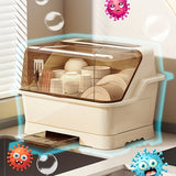 1/2/4 piezas, armario de almacenamiento de cocina anti-polvo que ahorra espacio con tapa - Estante multifuncional para utensilios con tablero de drenaje, adecuado para encimeras y armarios, estante de encimera de cocina