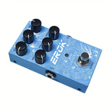 Pedal De Efecto De Reverberación Para Guitarra Eléctrica Con Diseño De Derivación Real, Carcasa De Metal, 9 Tonos De Reverberación, Accesorio Para Guitarra