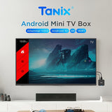 TANIX Technology Store, exclusiva caja de TV inteligente mini, carga completa H313, chip de núcleo cuádruple, sistema operativo Android, transmisión HD con soporte de 60 FPS por segundo, compatible con 99,99% de televisores, admite USB, WIFI y proyección