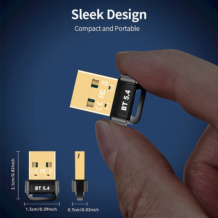 Adaptador de Red sin varillas USB 5.4, WiFi y Doble Banda, Plug and Play para Windows 11/10/8.1, Compatible con Dispositivos Alimentados por USB, Transferencia Rápida de Datos, Sin Necesidad de Fuente Externa, Adaptador Portátil, Conexión Fiable, Recibid