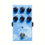 Pedal de Reverb Digital M-VAVE para Guitarras Eléctricas - 9 Efectos de Sonido, Alimentación USB y DC, Pedal Compacto Azul con Potenciómetros para Todo Estilo Musical - Mejora el Tono, Regalo Perfecto para Musicians