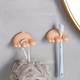 Soporte para Cepillo de Dientes 1pc, Ventosa Divertida para Cepillos, Estante de Almacenamiento para Decoración de Baño, Pequeño Clip