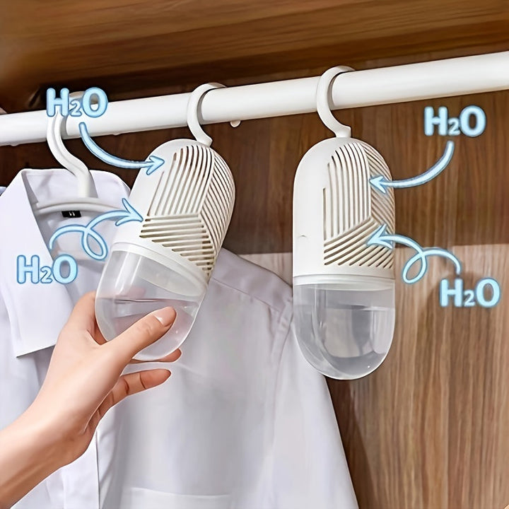 Juego de 6 deshidratadores reutilizables con ganchos, bolsas reemplazables. Mantén tu armario seco y fresco con deshumidificadores colgantes, deshumidificadores para secar ropa