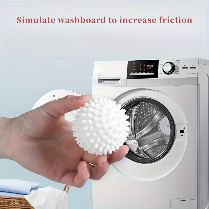 6 Bolas de Lavado Grandes, Eliminación de Manchas Intensiva, Reutilizables, Anti-Enredos, Morado Blanco Azul, Quita Pelusas, Suaviza la Ropa, Reduce Arrugas, Apto para Lavadora de Tambor, Lavadoras Automáticas y Secadoras