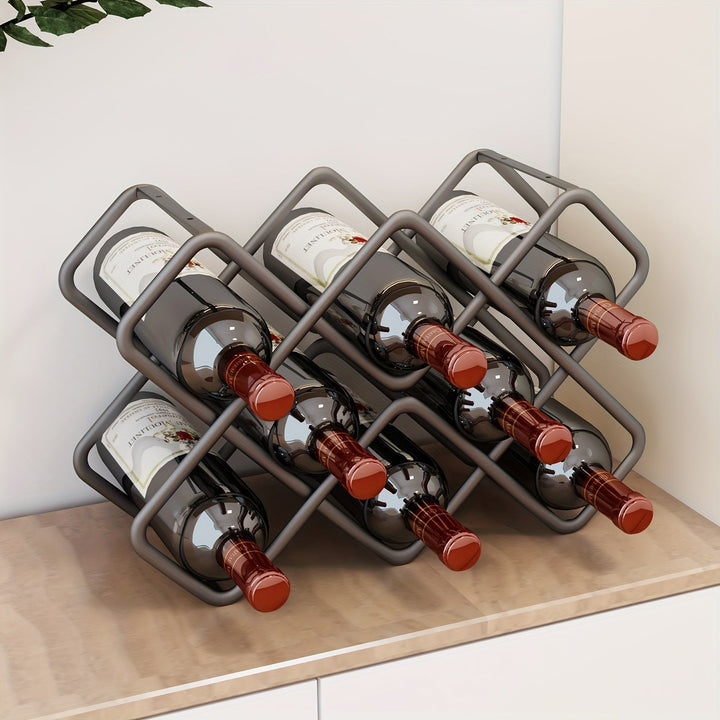 Soporte para Vino Soporte para Vino Tinto Soporte de Almacenamiento Soporte de Exhibición Soporte para Botellas de Vino en Casa Soporte para Vino con Luz de Lujo Adornos de Exhibición de Alta Gama