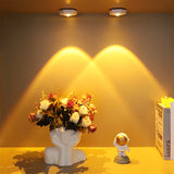 1pc Creativa Lámpara de Pared Blanca Hexagonal Ojo de Gato Proyección de Luz Roja al Atardecer, Múltiples Luces Disponibles Alimentada por 3 Pilas AA Iluminación para Armarios Lámpara de Pared Sin Batería LED Regulable Táctil Lámpara de Proyección de Ata