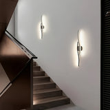 Ezos 1 pieza, lámpara de pared para comedor con LED, lámpara de tocador de baño con LED, isla de cocina, lámpara de pared larga, perfecta para restaurantes, cafeterías, 3 brillo ajustable, sala de estar, lámpara de pared semi-retráctil para dormitorio, a