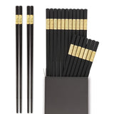 1/5/10 pares de palillos chinos de fibra de vidrio, palillos reutilizables antideslizantes, palillos chinos resistentes a altas temperaturas sin pintura y sin cera para cocinar, aptos para lavavajillas