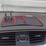 Soporte para Teléfono de Tablero del Coche con Placa de Matrícula Temporal y Aromaterapia, Base Antivibración Universal, Alfombrilla Antideslizante Compatible con 4 en 1