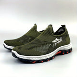 Zapatos para hombre, zapatillas casuales estilo slip-on, lona de malla transpirable al estilo antiguo pekinés, disponibles en tallas extendidas