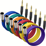 Cable de micrófono para altavoz balanceado con conector macho de 6.5mm a XLR, línea de audio balanceada para guitarra eléctrica, bajo, teclado, amplificador, temporada de graduación, regalo, regalo de cumpleaños