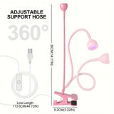 Lámpara de uñas LED alimentada por USB con cuello de ganso flexible - Secador de uñas de luz negra de curado rápido para manicuras y pedicuras, diseño portátil, no necesita batería, herramienta de pedicura | Lámpara de cuello flexible | Luz de curado, uñ