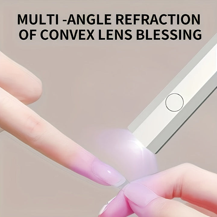 CIICII Mini Lámpara de Curado de Esmalte de Uñas Gel con Pantalla Digital Portátil, Inalámbrica, Rápida y Compacta, Fácil de Usar en Salones de Uñas para el Hogar, Fácil de Viajar, Regalos de Alta Calidad