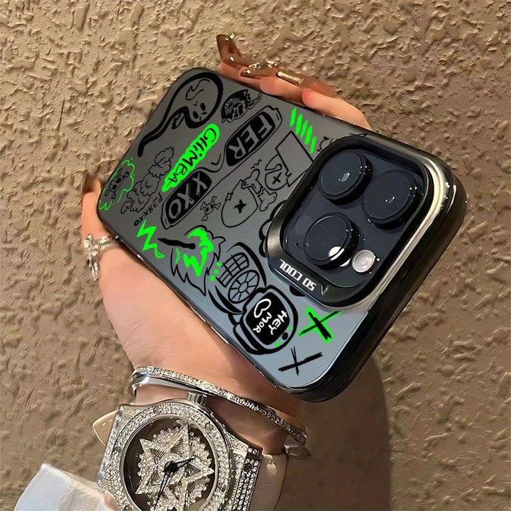 Fundas para Móvil de TPU con Diseño de Dibujos Animados y Láser Esmerilado Adecuadas para la Serie Apple iPhone 16 15 14 13 12 11 XS XR X 8 7 Mini Plus Pro Max SE, Regalo de Halloween, Regalo de Pascua, Cumpleaños, Novia, Novio, Amigos o Para Ti