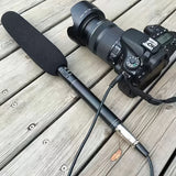 Micrófono de Condensador de Alta Calidad, Microfono de Condensador Profesional de Grado - Audio de Alta Calidad, Soporte de Metal, Cubierta de Espuma a Prueba de Viento, Compatible con Teléfonos Móviles, Cámaras, Cámaras DSLR Digitales, DV - Ideal para E