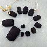 Micrófono Esponja Mi Cabeza Multi-tamaño Auricular Micrófono Esponja Micrófono Protección de Vida Accesorios Cubierta a prueba de viento Eid Al-Adha Mubarak