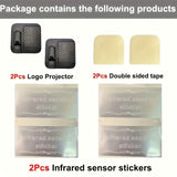 Luces de Bienvenida LED para Puertas de Coche Adecuadas para Varios Autos, Fácil Instalación, Para Automóviles, SUV y Camiones, Equipo de Iluminación Universal para Vehículos, Sin Necesidad de Batería