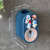1 Exprimidor Automático De Pasta De Dientes, Soporte De Pasta De Dientes De Dibujos Animados Lindo 3D, Exprimidor De Pasta De Dientes Sin Perforación Para Colgar En La Pared, Adecuado Para Baño, Accesorios De Baño