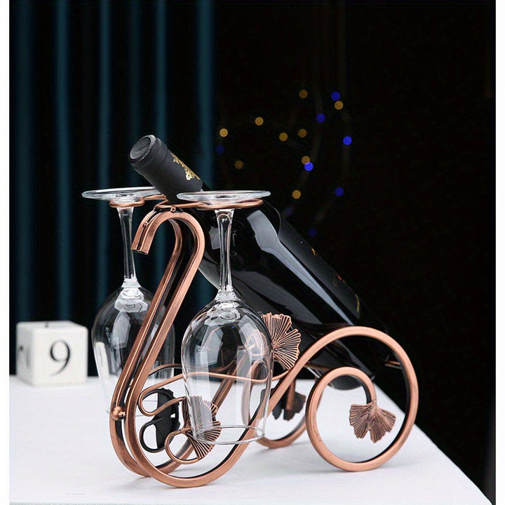 Nueva estantería creativa para vino en casa, armario de vino y soporte decorativo para vino, con una elegante estantería para botellas de vino al revés para un toque lujoso.