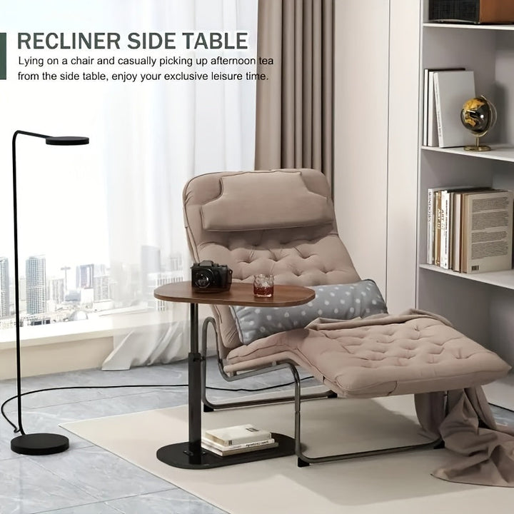 Mesa pequeña ajustable en altura, escritorio para laptop, mesa multifuncional para snacks, ideal para sala, dormitorio y espacios pequeños