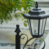 2 piezas de luces solares para macetas DJGIFI, luces de bienvenida para jardín y entrada, iluminación decorativa para exteriores con base para macetas, batería de Ni-MH 600mAh, acabado en metal pulido, luces solares para jardín