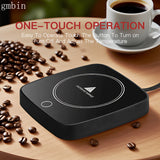 Almohadilla de taza de café con calefacción - 110V, no eléctrica, aislamiento térmico portátil para bebidas calientes y frías, enchufe de EE. UU., ideal para uso en el hogar y la oficina, accesorios para barras de café