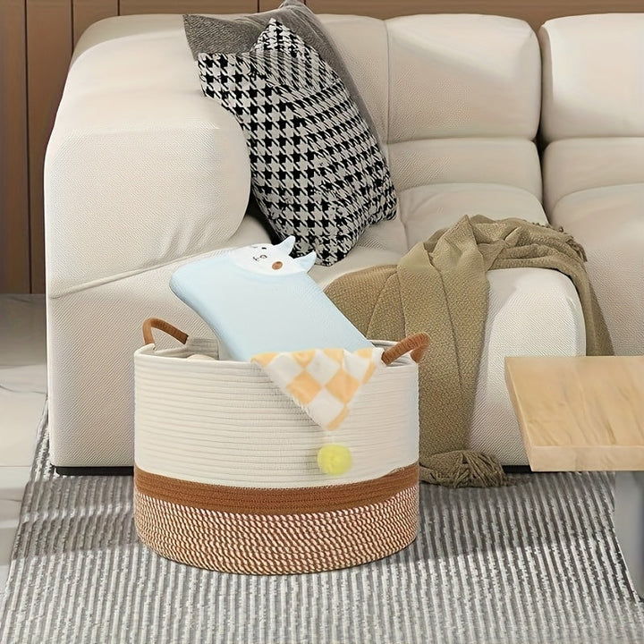 Cesta de almacenamiento grande de estilo clásico, organizador plegable de parte superior abierta para juguetes, ropa sucia y artículos del hogar, canastas de estantería