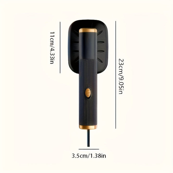 Plancha de mano portátil con USB, doble función para planchar y colgar, elimina arrugas rápidamente. Ideal para tejidos de punto, fibras sintéticas, lino, seda, negocios, viajes y uso en el hogar. Compacta y fácil de llevar, mantiene la ropa impecable y