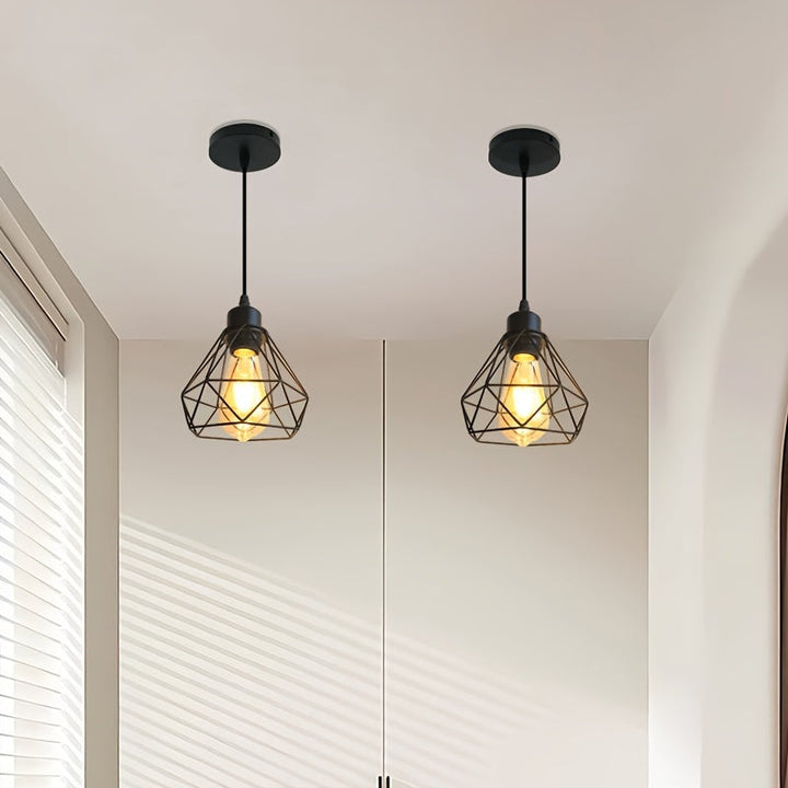 1 lámpara colgante moderna y sencilla, base E27 para bombilla, ideal para cocina, recibidor, pasillo o balcón (sin bombilla)