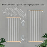 Estantería Ajustable de Madera para Pared - Exhibidor de Animales de Peluche, Decoración Bohemia con Acabado Natural en Madera, Ideal para Todas las Habitaciones o Exposiciones Artísticas Juguetonas