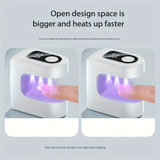 Secador de uñas y lámpara - Carga USB portátil, batería de litio, sin fragancia, adecuado para aplicaciones de esmalte de uñas de gel, regalo perfecto para, herramientas de arte de uñas