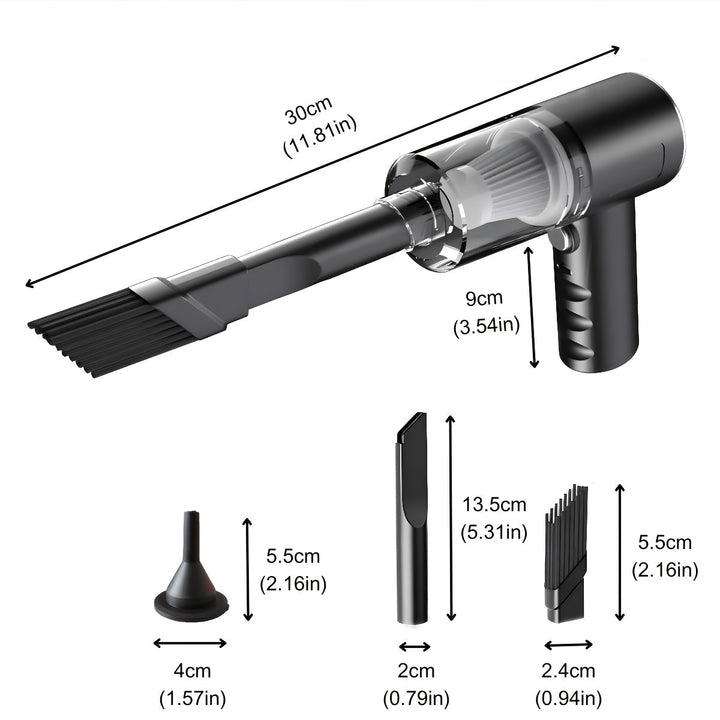 1pc Versión mejorada, aspiradora portátil inalámbrica de mano con succión ciclónica. Aspiradora recargable potente para coche/oficina/hogar