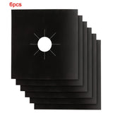 4 piezas de Amduine, cubiertas protectoras de estufa - Guardias de quemadores de estufa de gas de PVC duradero, no pegajosas, fáciles de limpiar, resistentes al calor, para hornos de cocina, protección de cocina | Accesorio de cocina elegante | Protector