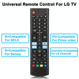 Control remoto universal de reemplazo para televisores inteligentes LG - Compatible con series OLED, UHD, QNED y NanoCell (UP70-UP87, OLED A1-G2, QNED 80-99, Nano 55-99, UQ9000-UQ8000), carga con batería o USB, sin componentes electrónicos, tarjeta madre
