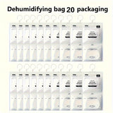 20 bolsas colgantes absorbentes de humedad, 56.43 oz de desecante - Ideal para clósets, dormitorios y baños. Bolsas absorbentes de agua colgantes efectivas. Kit antihumedad para el hogar