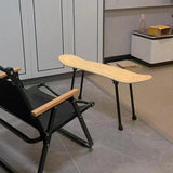 4 piezas Patas de mesa plegables portátiles para banca mesa de computadora lateral 26cm Negro