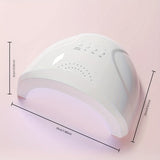 Lámpara profesional de gel de uñas LED de 48W con 30 LED, interfaz USB - Herramienta de tecnología de uñas de secado rápido para uso en salones y hogares, diseño moderno blanco, lámpara de uñas, equipo de salón, herramienta de belleza elegante, luces de