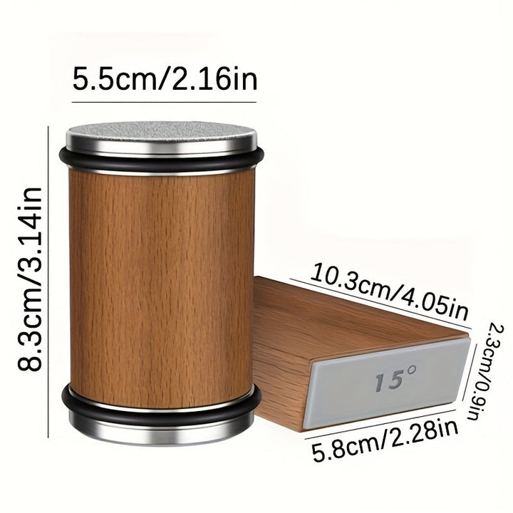 Afila Cuchillos de Diamante Profesional con Ángulo de 15° & 20° y Soporte Magnético - Afilador Manual Portátil para Cuchillos de Chef y Utilitarios, Diseño Compacto Duradero, No Necesita Batería - Regalo Perfecto de Navidad o Cumpleaños para Cocinas Case