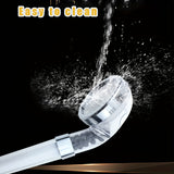 Cabezal de ducha con filtro iónico de alta presión, montaje en pared y colgante - Antiséptico, rociador de lluvia de ahorro de agua, ajuste universal, no necesita electricidad, cuerpo de plástico con acabado pulido (filtro original incluido)