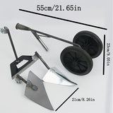 Herramienta manual de granja 3 en 1 para todas las estaciones - Cuchara de jardín de metal de alta resistencia, diseño ergonómico anti-rust, tracción de cuatro ruedas para suelos duros, máquina portátil para la eliminación de malezas y suelta para jardin